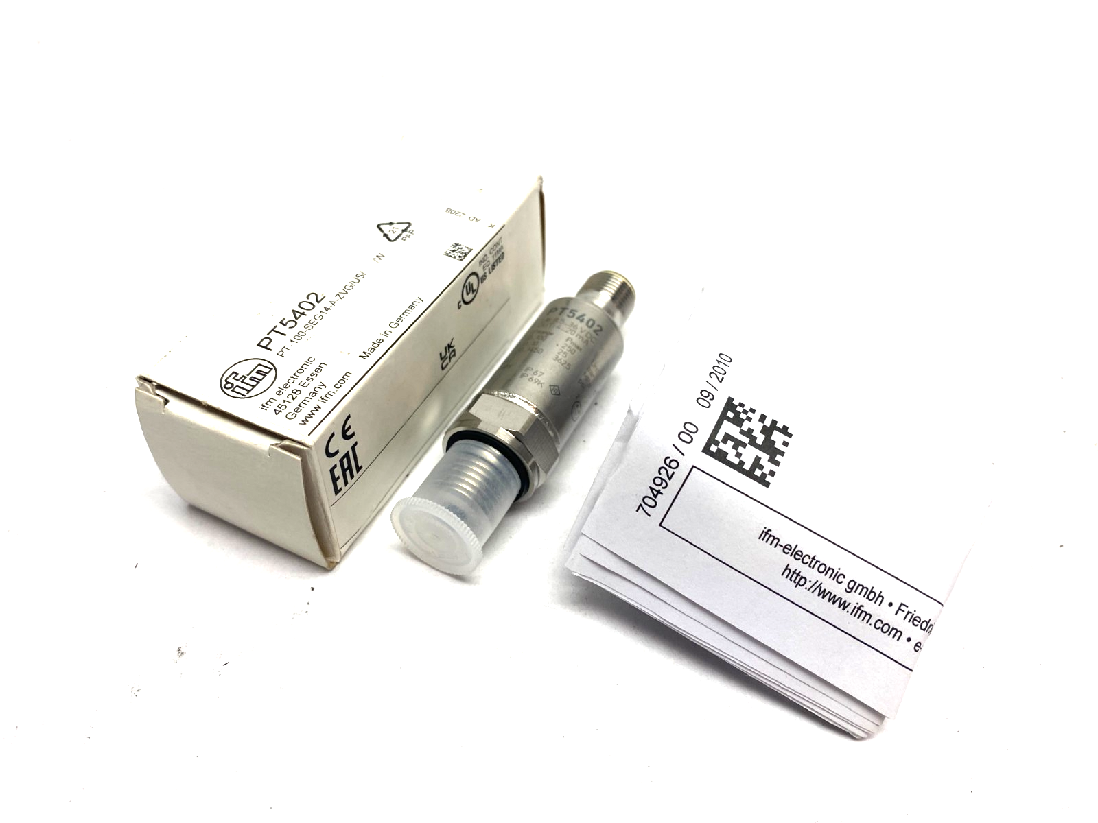 Ifm PT5402 Pressure Transmitter 1/4" 1450psi PT-100-SEG14-A-ZVG/US/ - New – Open box - Maverick Industrial Sales