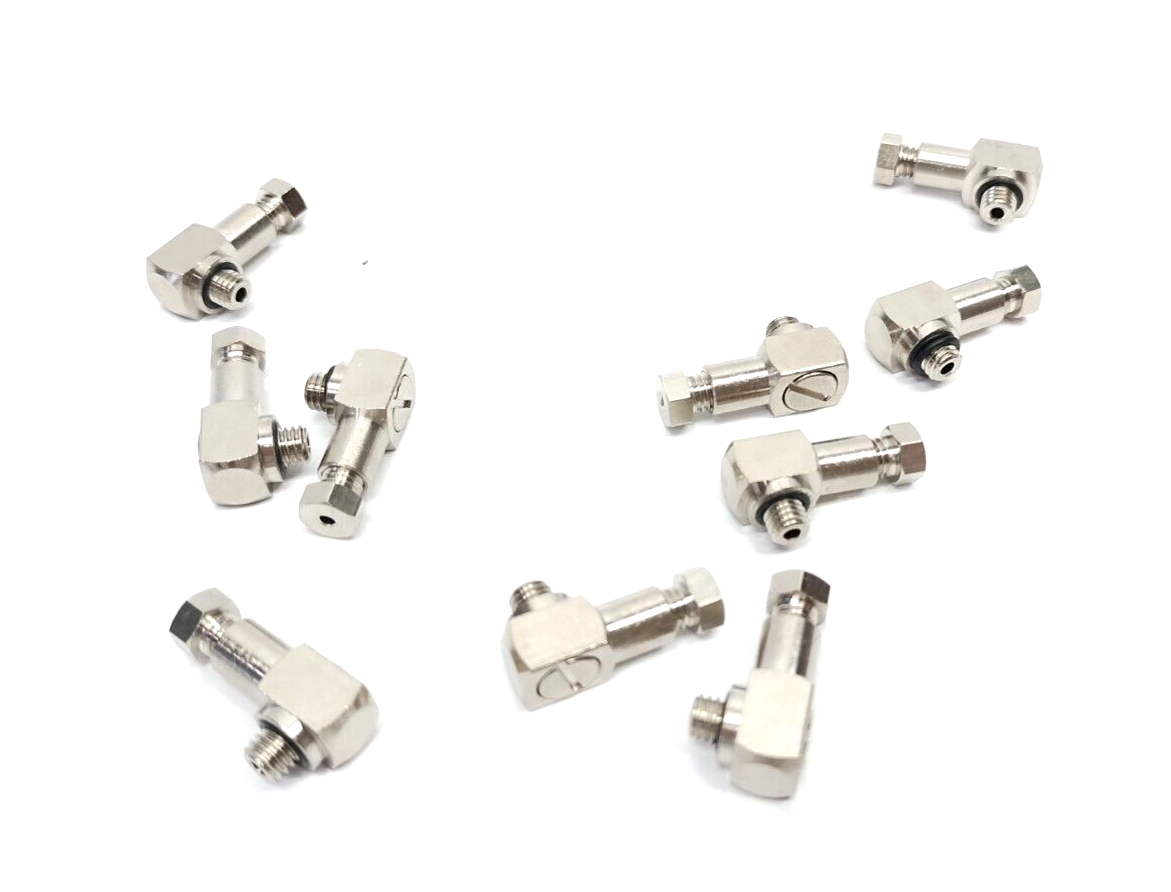 SMCBL-1016-ENP | Beswick 10-32 Thread To 1/16" OD Tube Compression Elbow LOT OF 10 - New – Open box - Maverick Industrial Sales