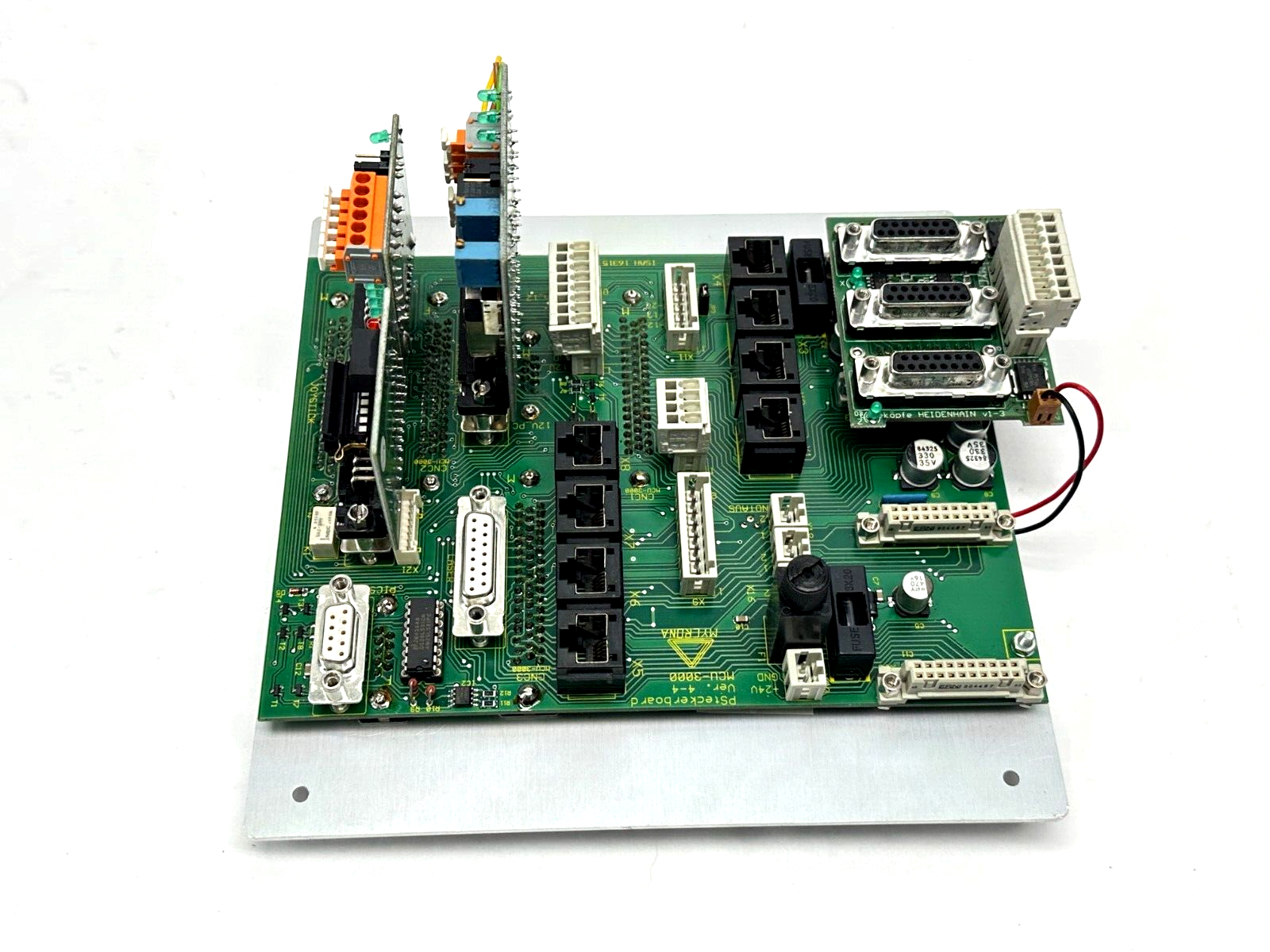 Mycrona MCU 3000 Frontplate CMM Motion Control Board PSteckerboard Ver 4-4 - Maverick Industrial Sales