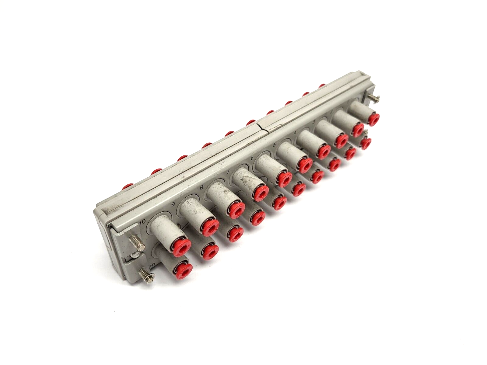 KMD-20 | SMC Multiconnector 20 Port 5/32 Connectors - Used - Maverick Industrial Sales