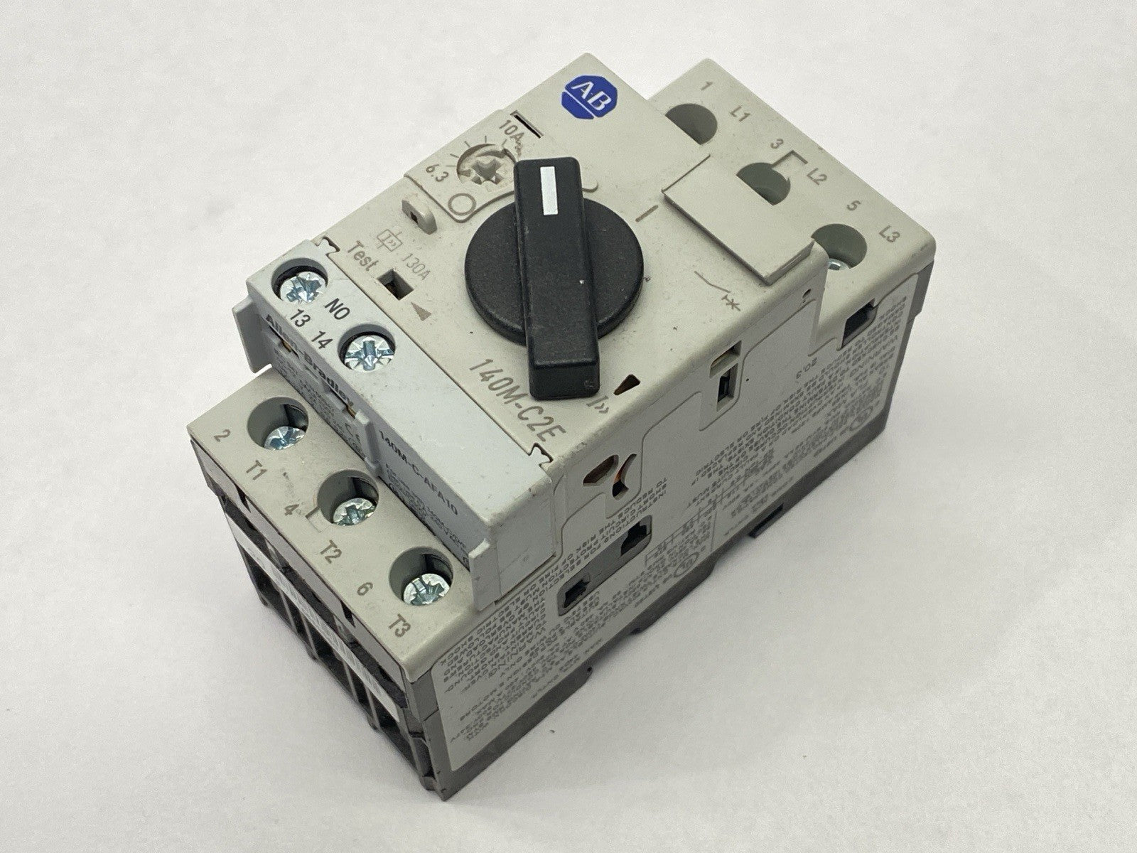 140M-C2E-C10 | Allen Bradley Ser B Motor Starter 6.3-10A w/ 140M-C-AFA10 Contact - Used - Maverick Industrial Sales