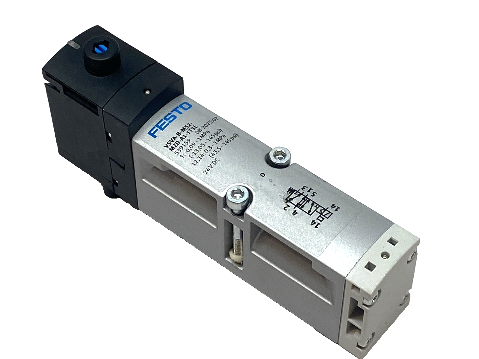 Festo VSVA-B-M52-MZD-A1-1T1L Pneumatic Solenoid Valve 5/2, 24VDC 539159 - Maverick Industrial Sales