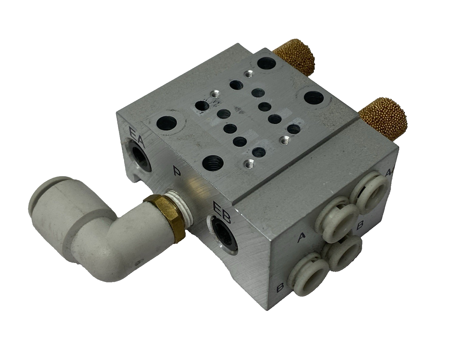 SMC SS5Y3-41-02-C6 Pneumatic Manifold Base Mount - Used - Maverick Industrial Sales