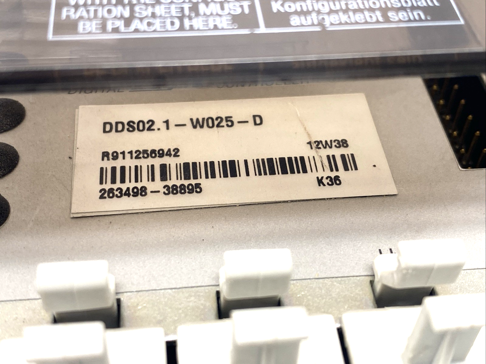 Indramat DDS02.1-W025-RS01-00-FW, DDS02.1-W025-D, FWA-DIAX02-SSE-02VRS-MS - Used - Maverick Industrial Sales