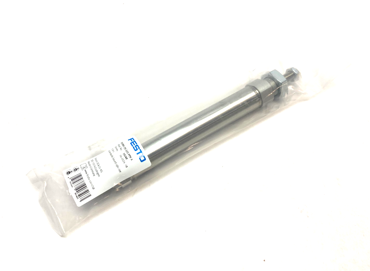 Festo DSNU-25-125-PPV-A Round Body ISO Cylinder 125mm Stroke, 25mm Bore 19249 - Maverick Industrial Sales
