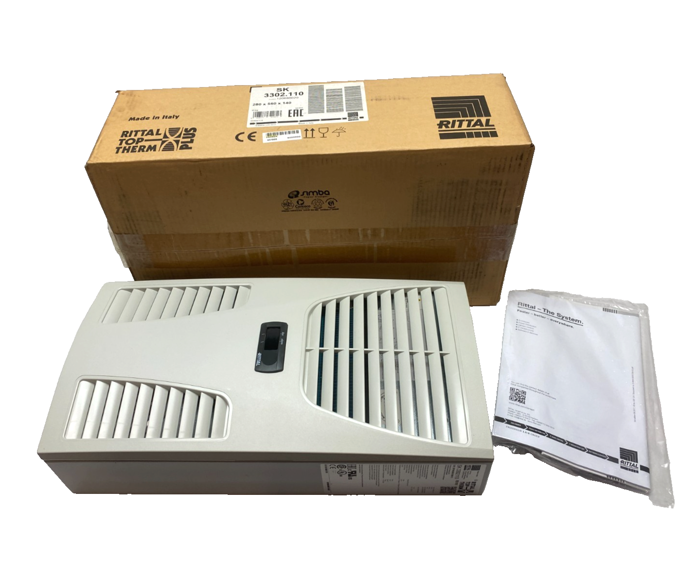 SK 3302110 | Rittal TopTherm Blue e Wall-Mounted Cooling Unit 300-4000W 115V- New – Open box - Maverick Industrial Sales