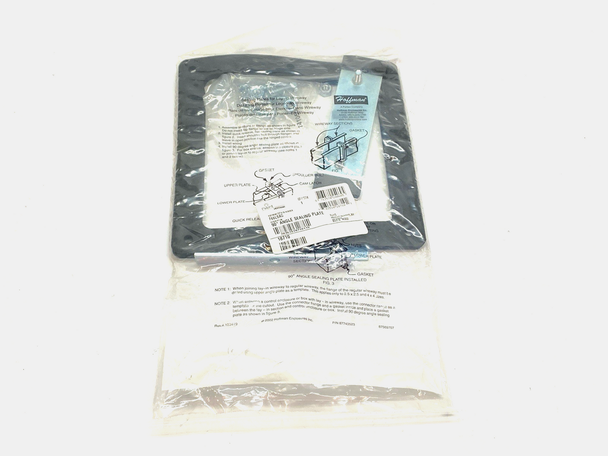 Hoffman F66LSAG Sealing Plate 90-Degree Angle Lay-in HC 6" x 6" 18710 - Maverick Industrial Sales