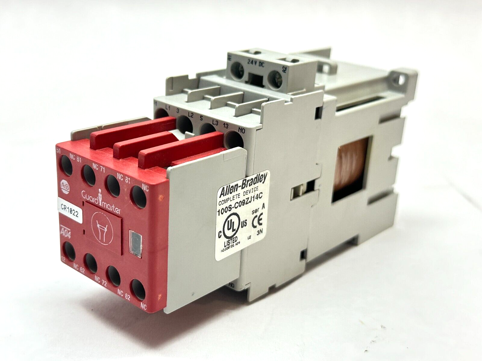 Allen Bradley 100S-C09ZJ14C Ser A Safety Contactor 25A 600V 24VDC Coil - Maverick Industrial Sales