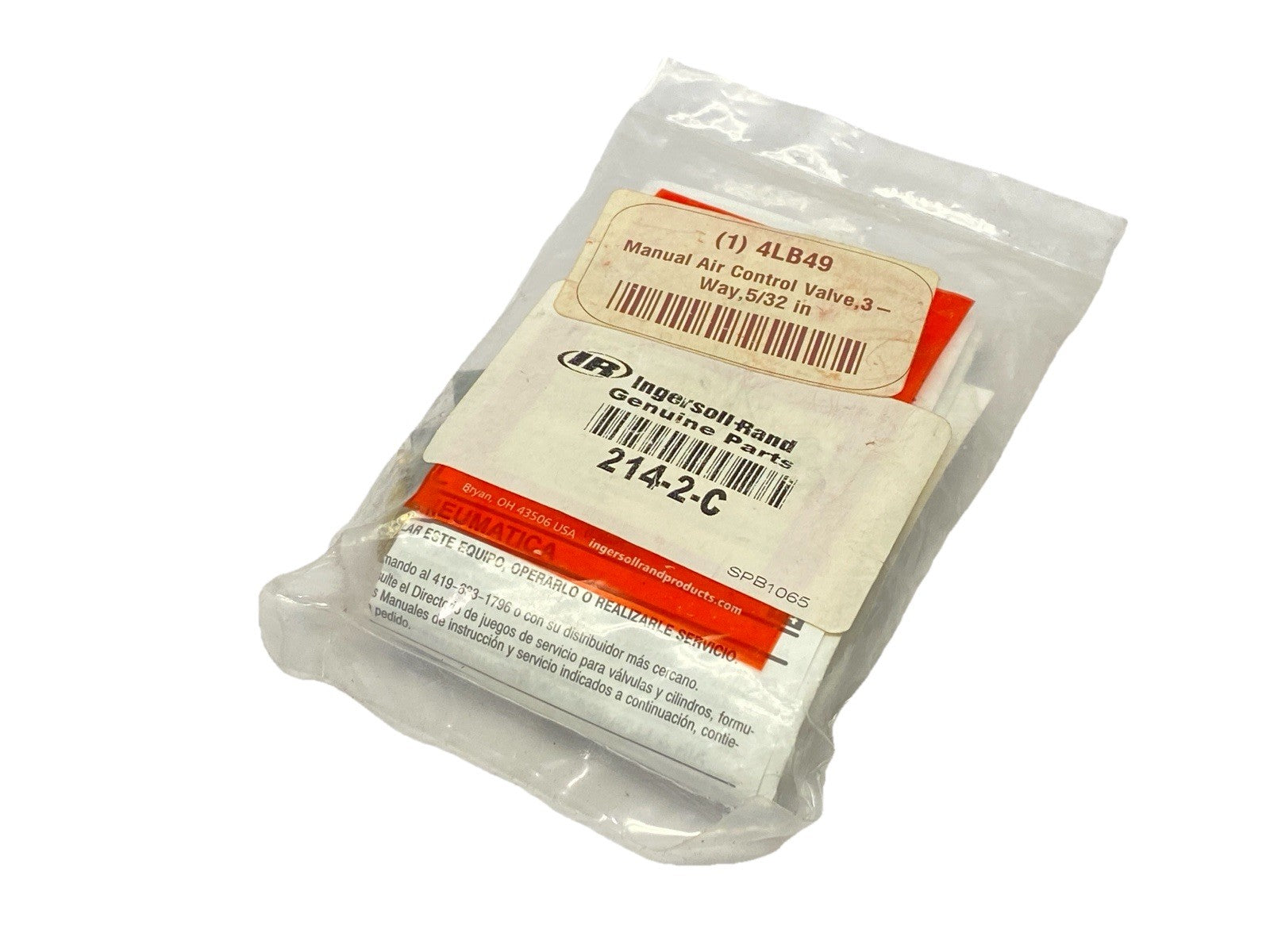 Ingersoll-Rand 214-2-C Manual Air Control Valve 3-Way - New - Maverick Industrial Sales