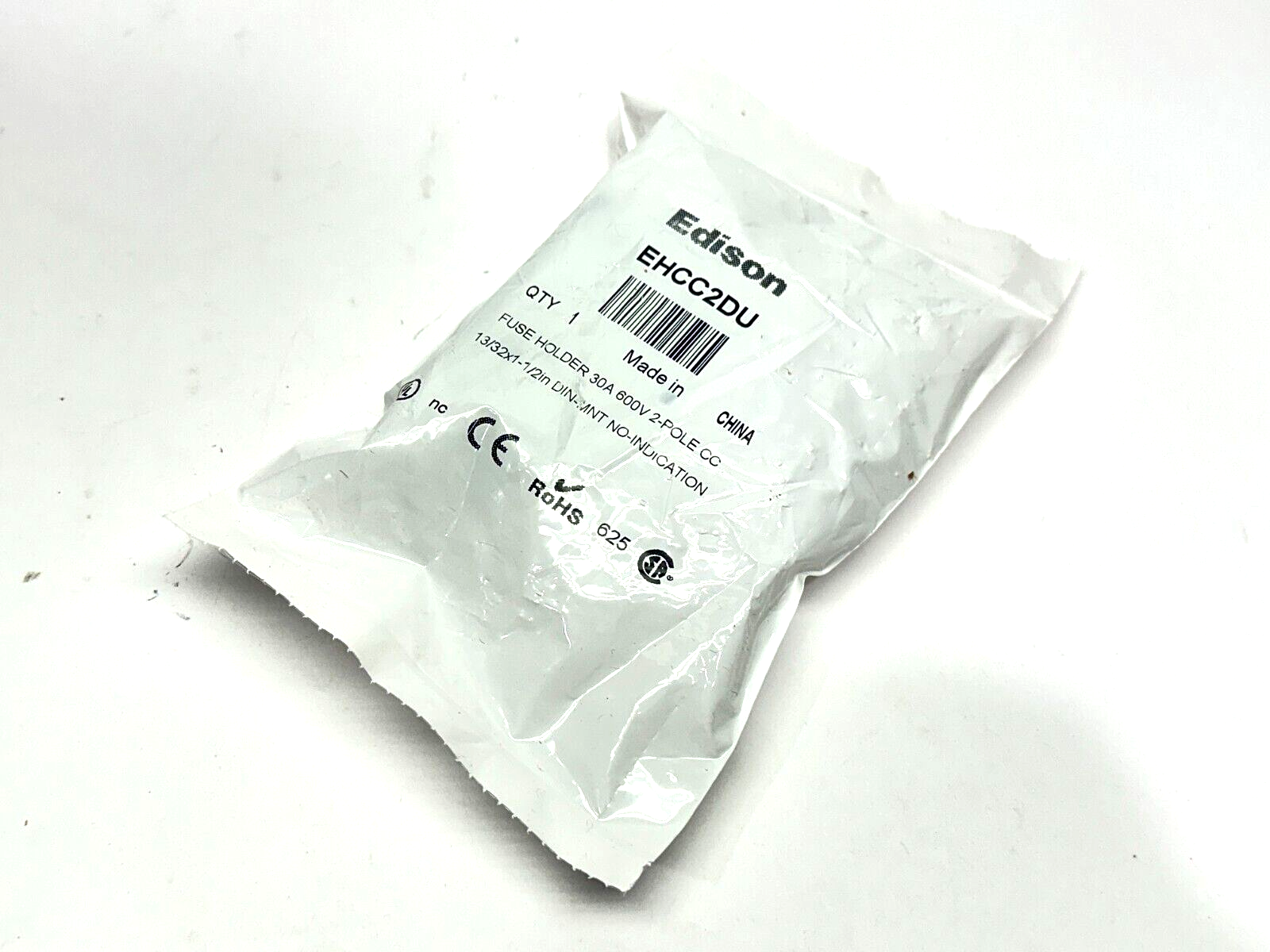 EHCC2DU | Edison Modular Fuse Holder Class CC 2-Pole 30A 600V - New - Maverick Industrial Sales