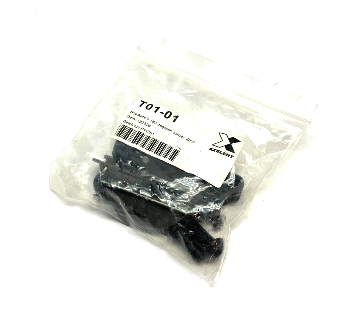 T01-01 | Axelent Bracket Kit 0-180 Degrees Corner PKG OF 2 - New - Maverick Industrial Sales