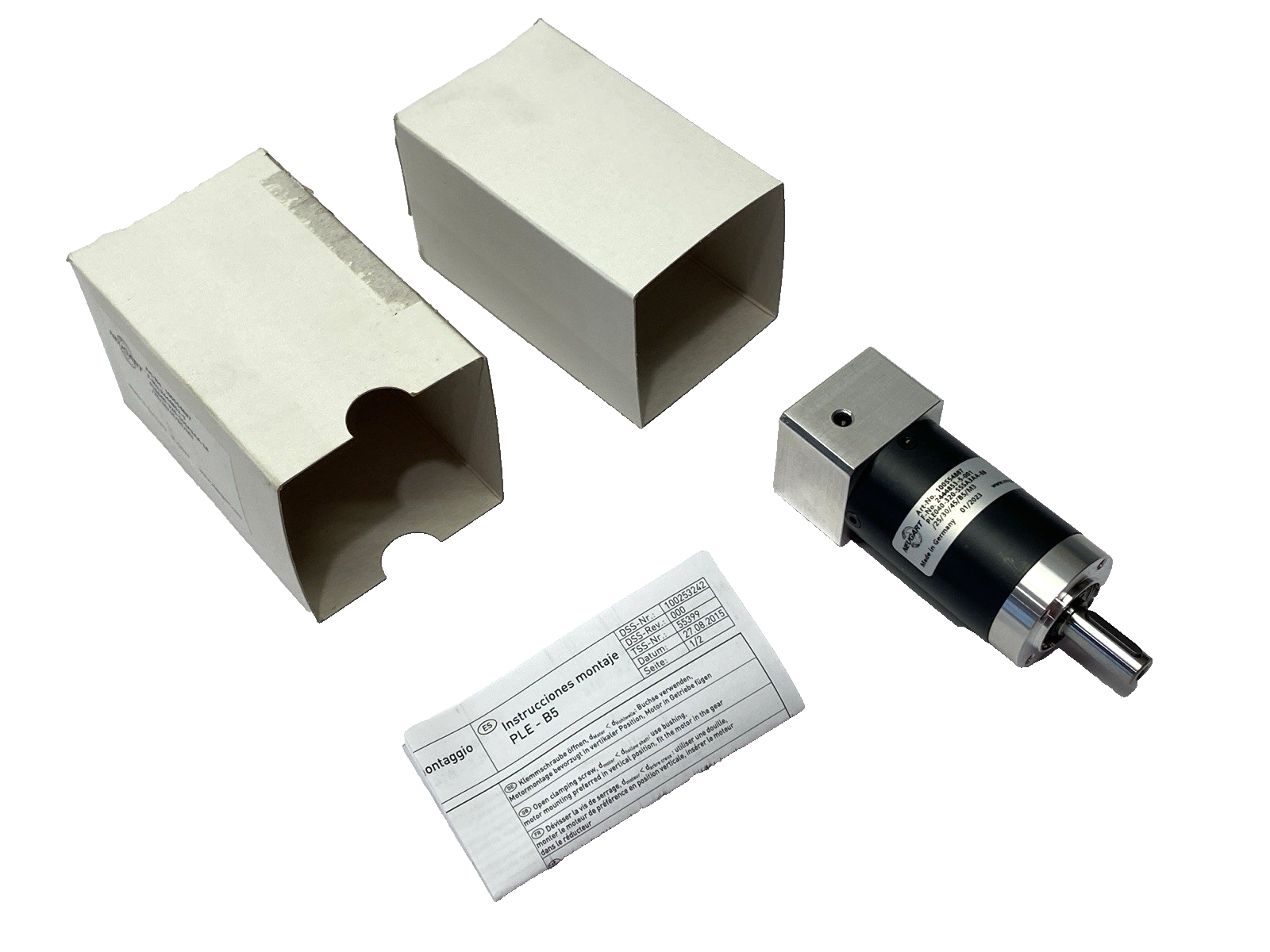 Neugart PLE040-320-SSSA3AA-E8/25/30/45/B5/M3 Econ. Planetary Gearbox 100554887 - Maverick Industrial Sales