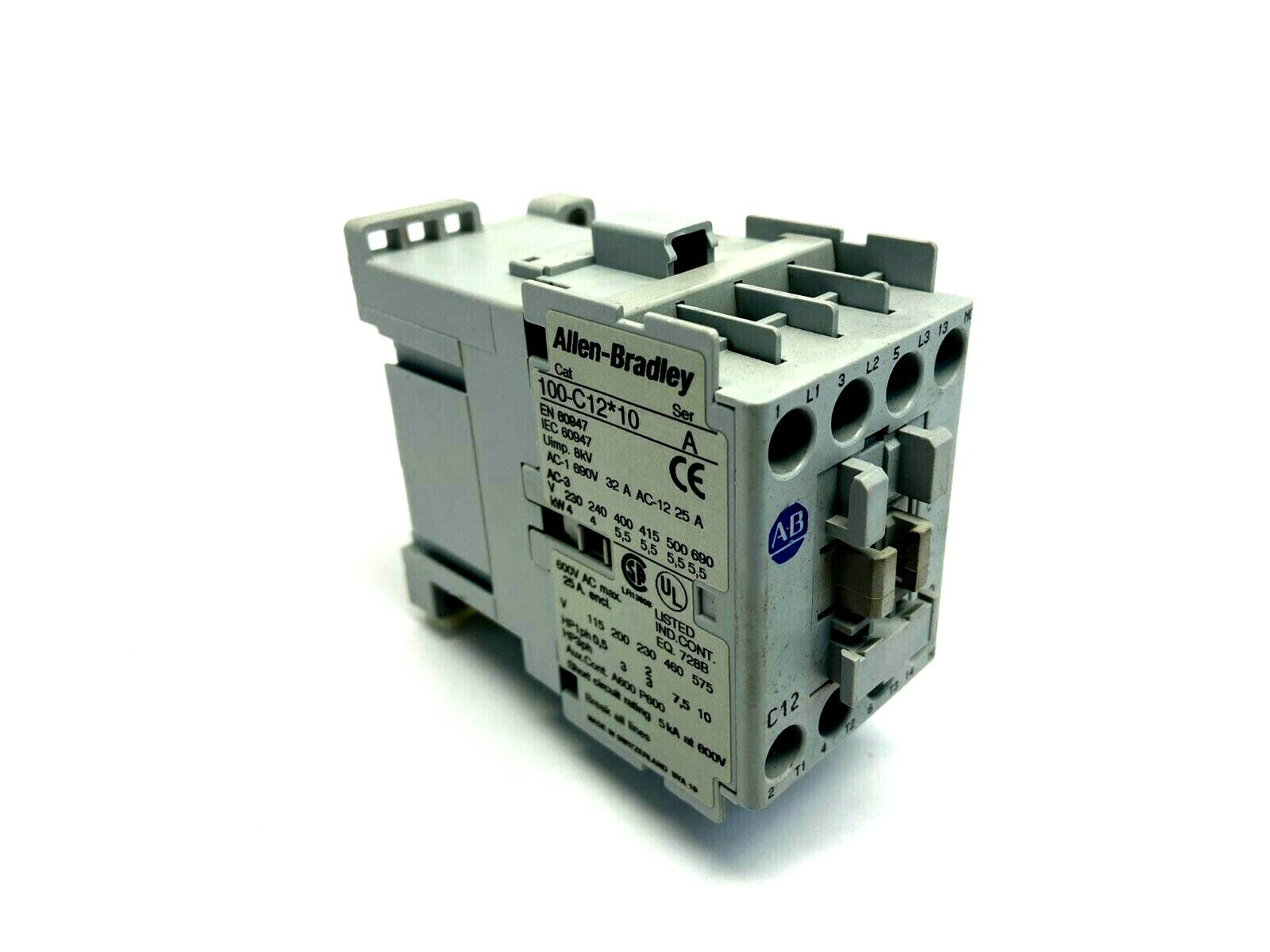 Allen Bradley 100-C12UD-10 Ser Contactor Load Side 110/120V Coil Terminal - Maverick Industrial Sales