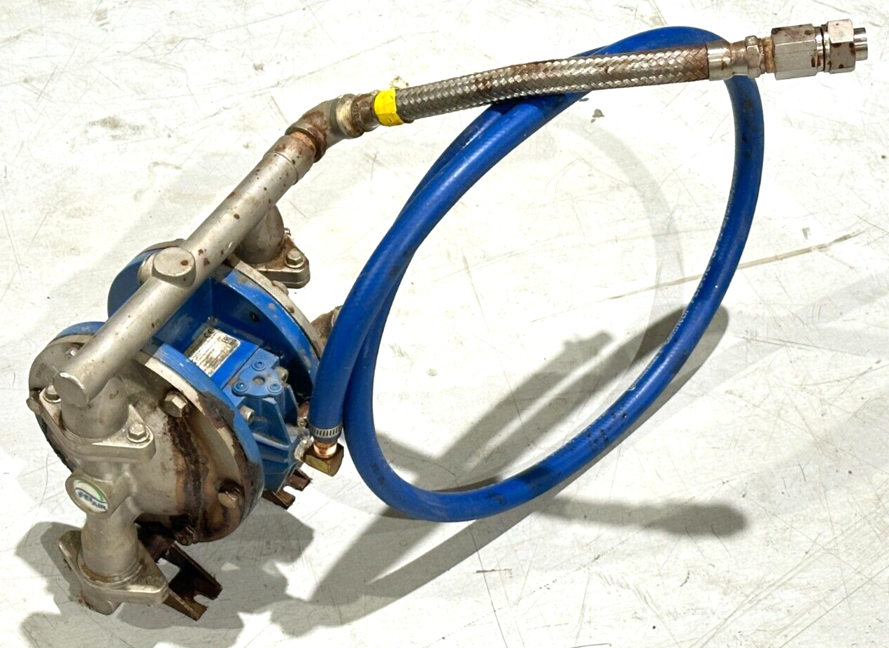 FTI Air FT05S-AA-2TST-N1 1/2" Metallic AODD Pump 316SS 120PSI - For parts or not working - Maverick Industrial Sales