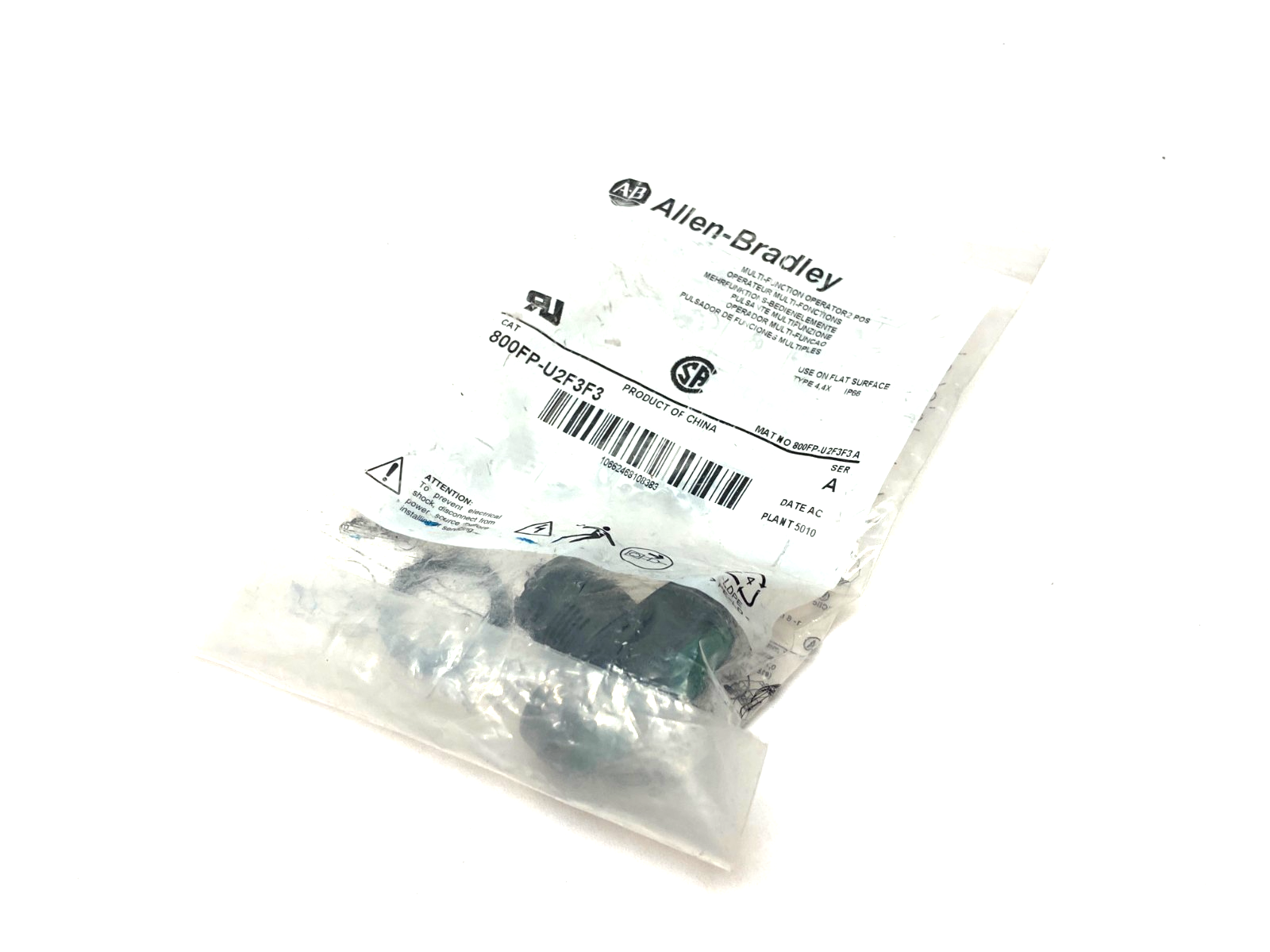 Allen Bradley 800FP-U2F3F3 Ser. A Multi-Function Operator Pushbutton 2-Pos Green - Maverick Industrial Sales