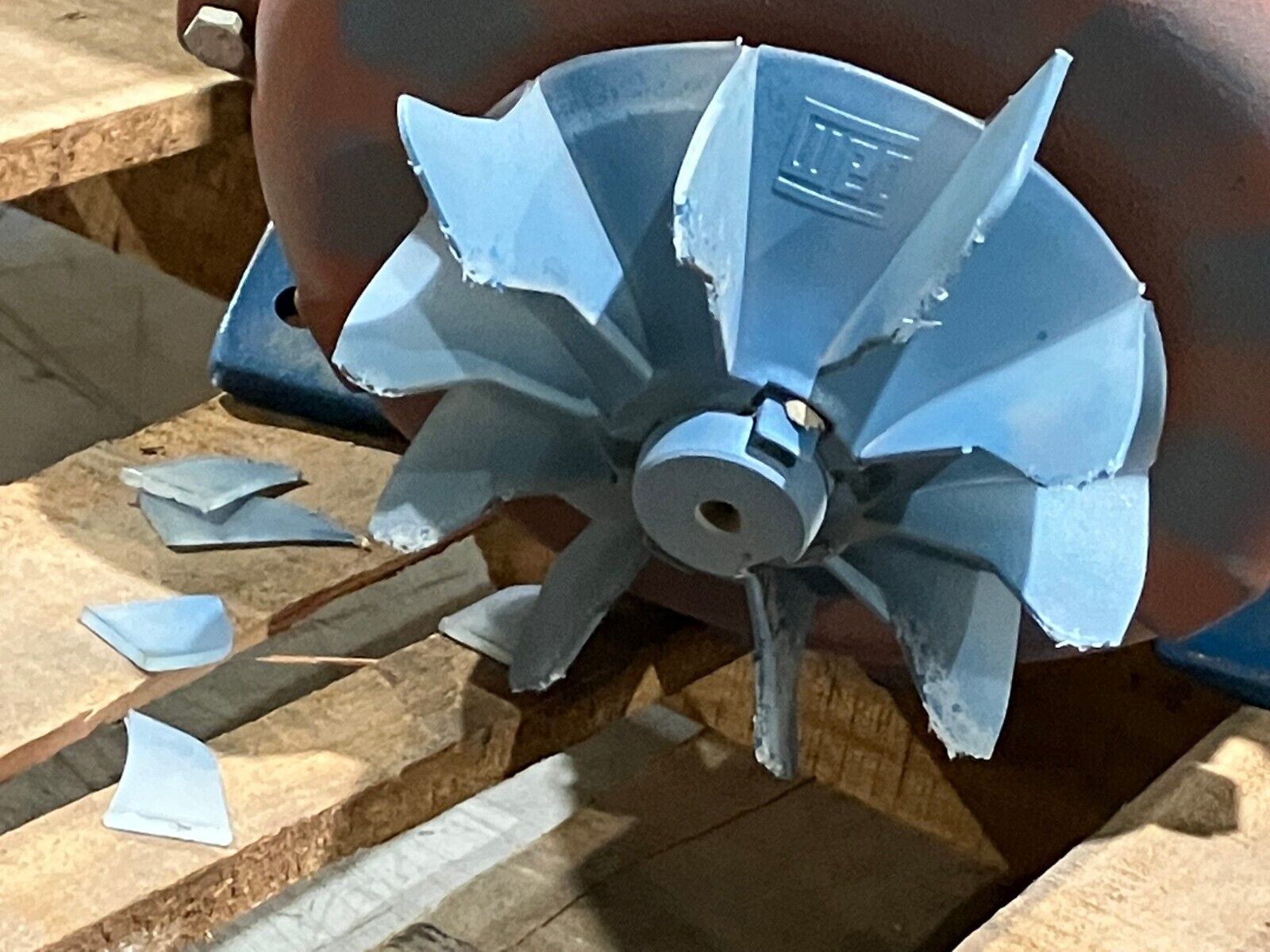 PB-15A | Aerco Centrifugal Pressure Blower R00536ET3E184TC-W22 DAMAGED MOTOR - For parts or not working - Maverick Industrial Sales