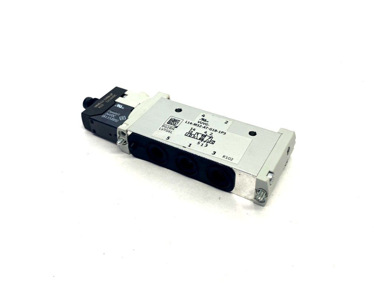 Festo VUVG-L14-M52-AT-G18-1P3 Solenoid Valve, 5/2 Monostable 566499 - Maverick Industrial Sales