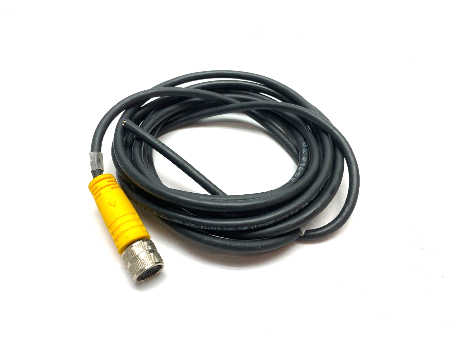 Turck BKM 14-836-10 Versafast Single Ended Cordset U0959-09 CORD CUT 12' FT - Used - Maverick Industrial Sales