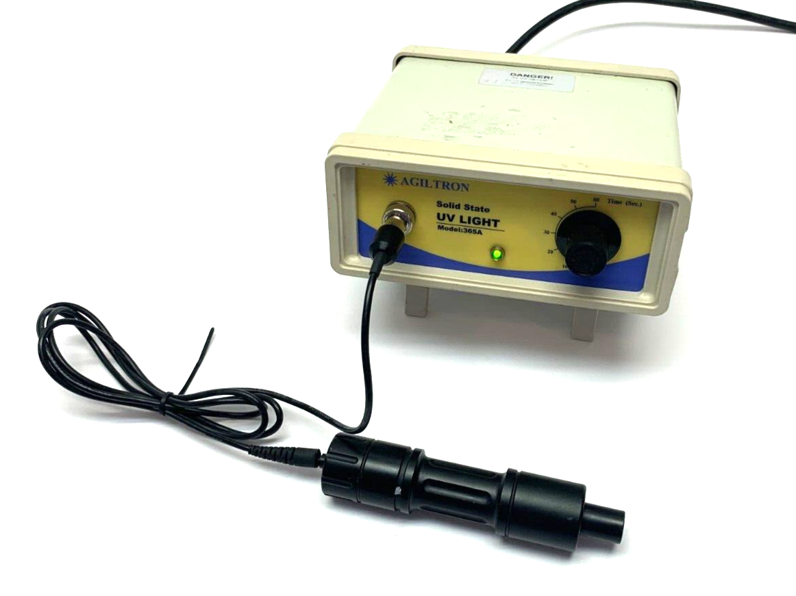 Agiltron 365A Solid State UV Light Curing Spot Lamp NO FOOT PEDAL - For parts or not working - Maverick Industrial Sales