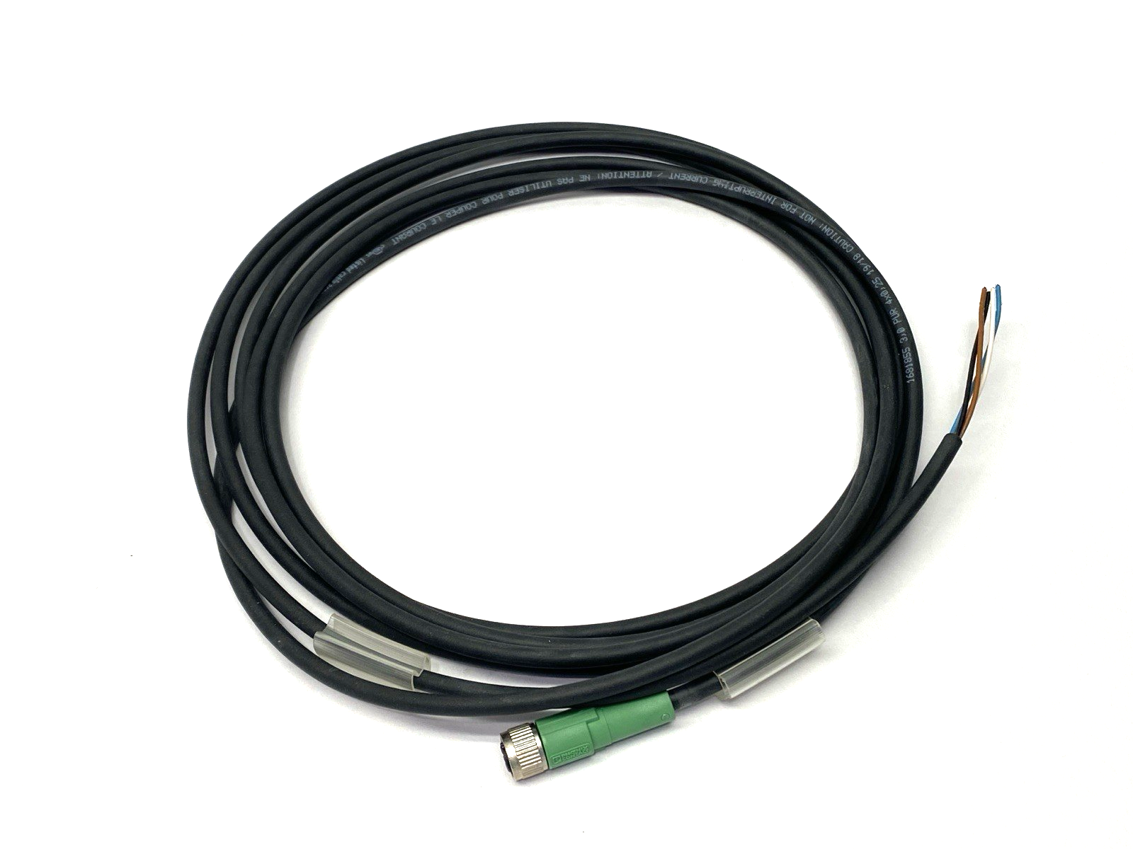 SAC-4P- 3,0-PUR/M 8FS | Phoenix Contact Single-Ended Cable M8 3m 1681855 - New – Open box - Maverick Industrial Sales