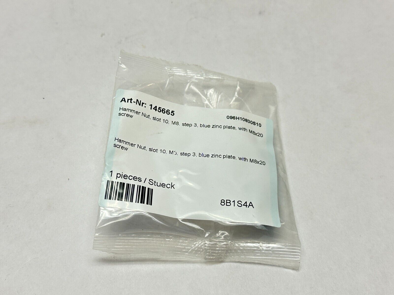 145665 Hammer Nut M8 With M8x20 Screw - New - Maverick Industrial Sales