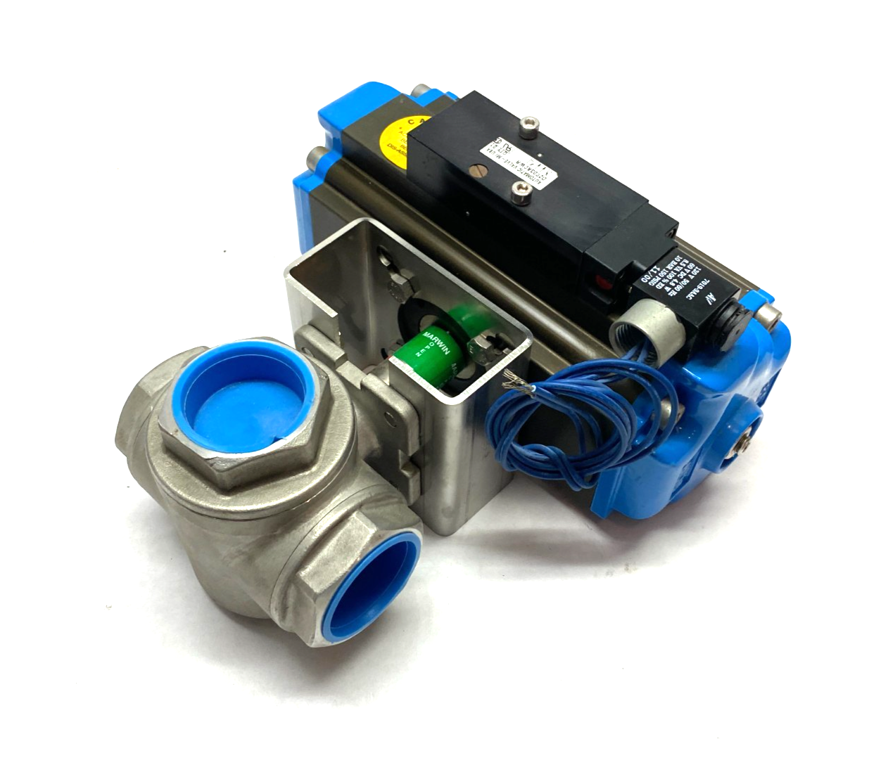 Marwin UT Series Pneumatic Ball Valve Actuator Assembly, 1-1/2", 3-Way - Maverick Industrial Sales