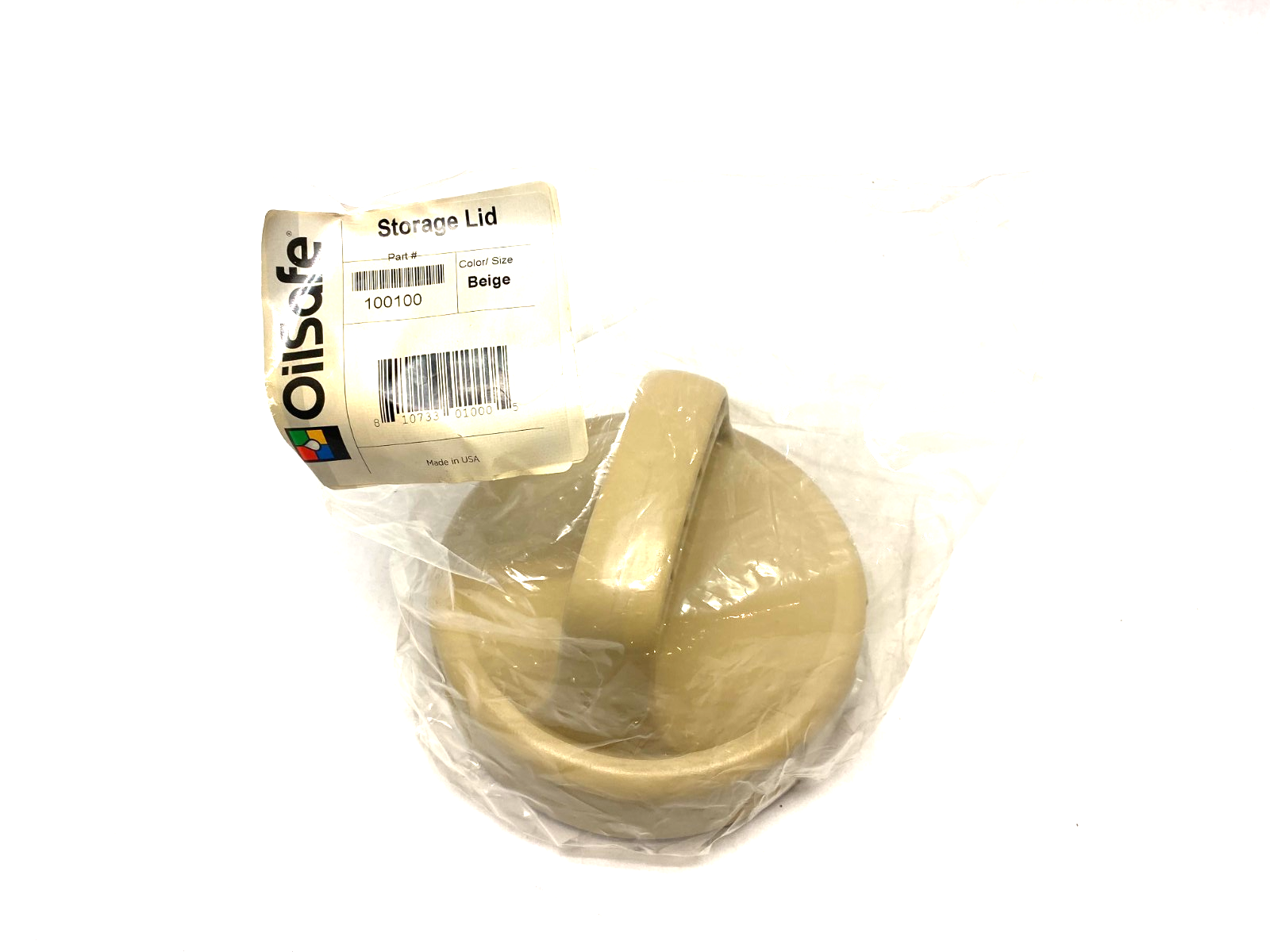 100100 | Oilsafe Spill-Proof Utility Lid, Beige - New - Maverick Industrial Sales