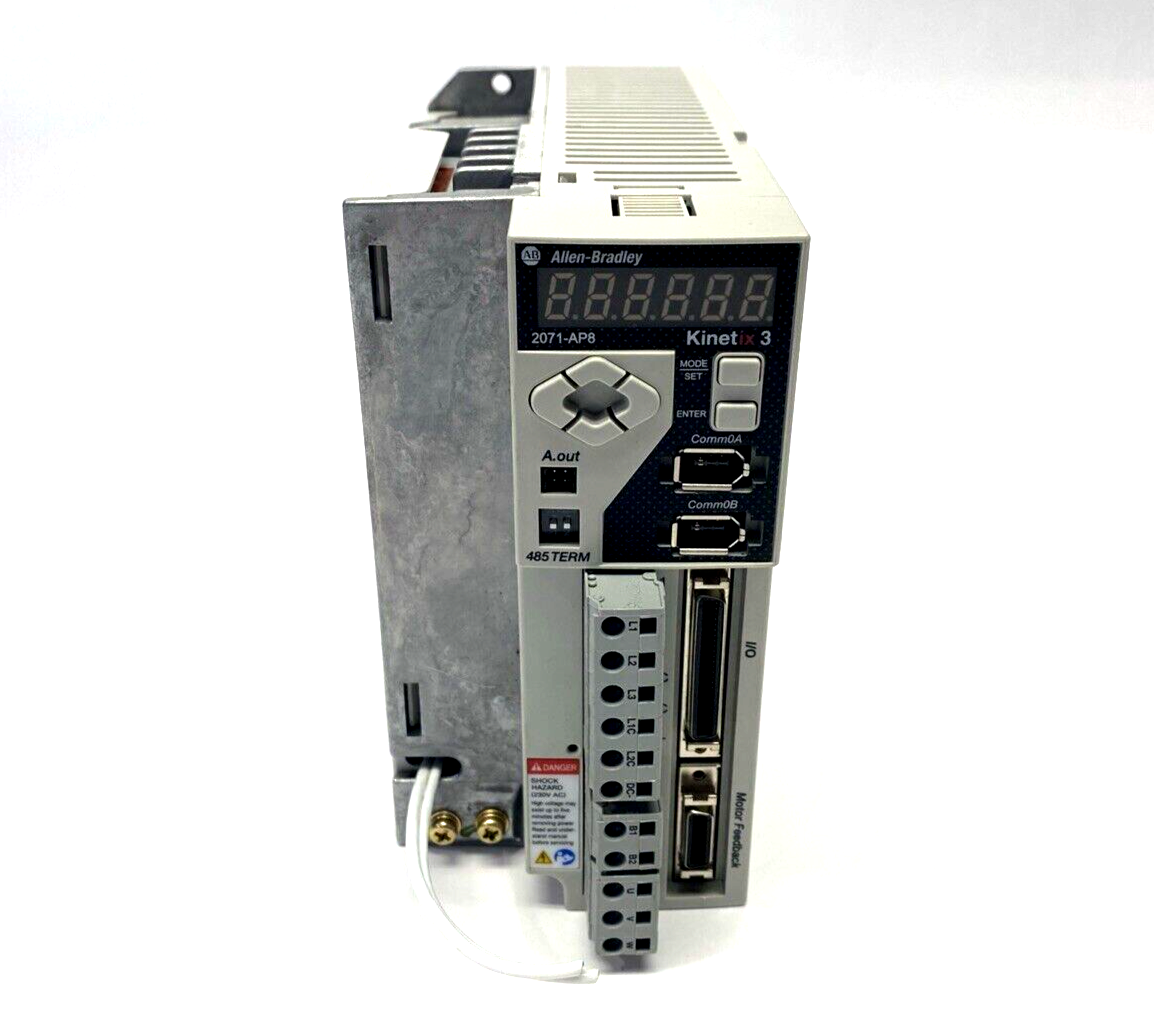 2071-AP8 | Allen Bradley Ser. A Kinetix 3 800W Component Servo Drive 3PH 5A 220VAC - For parts or not working - Maverick Industrial Sales