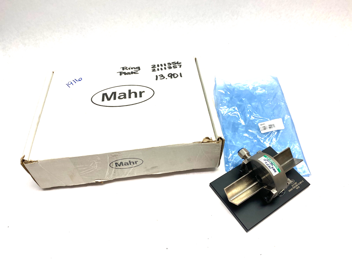 Mahr 2111356 Dimensionair 2-Jet Air Ring Gauge DR50-TGS2M-13.901-1 w/ Base Plate - Maverick Industrial Sales