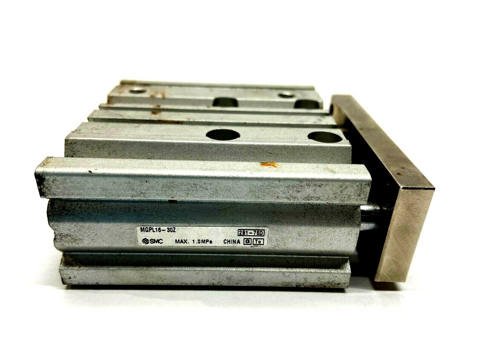 SMC MGPL16-30Z Compact Guide Cylinder 16mm Bore 30mm Stroke - Used - Maverick Industrial Sales