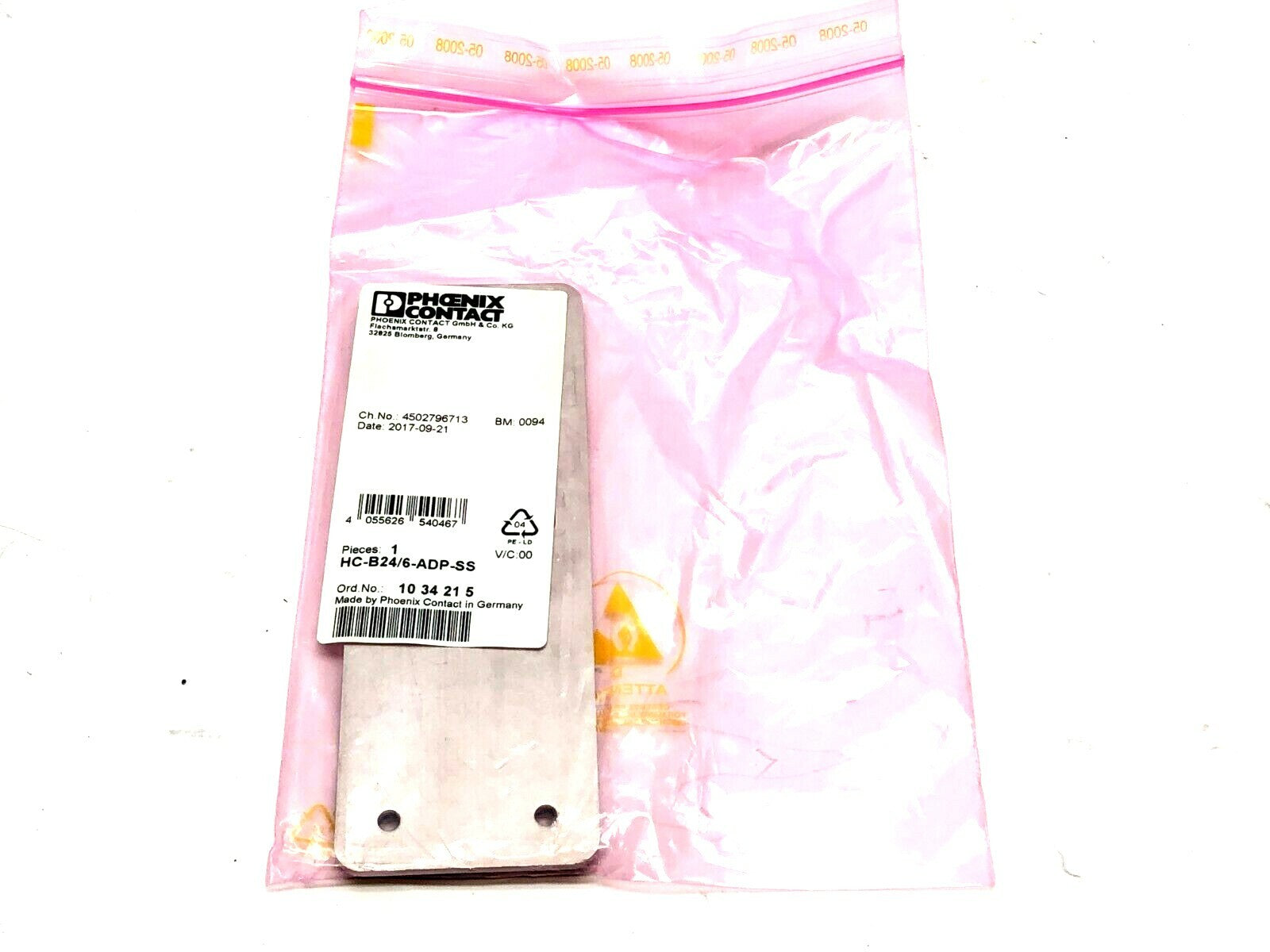 Phoenix Contact HC-B24/6-ADP-SS Adapter Plate 1034215 - New - Maverick Industrial Sales