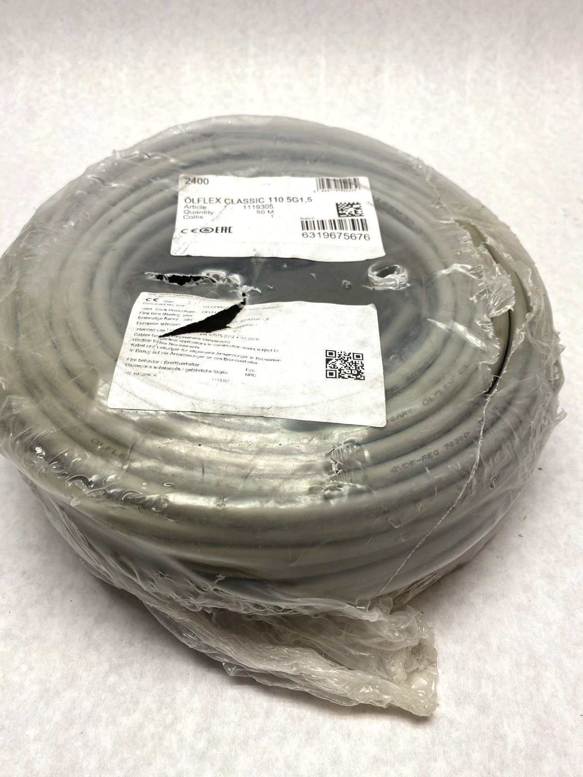 1119305 | LAPP Cable Olflex Classic 110 5G1,5 50m Atlas Copco 0020.1016R - New Other - Maverick Industrial Sales