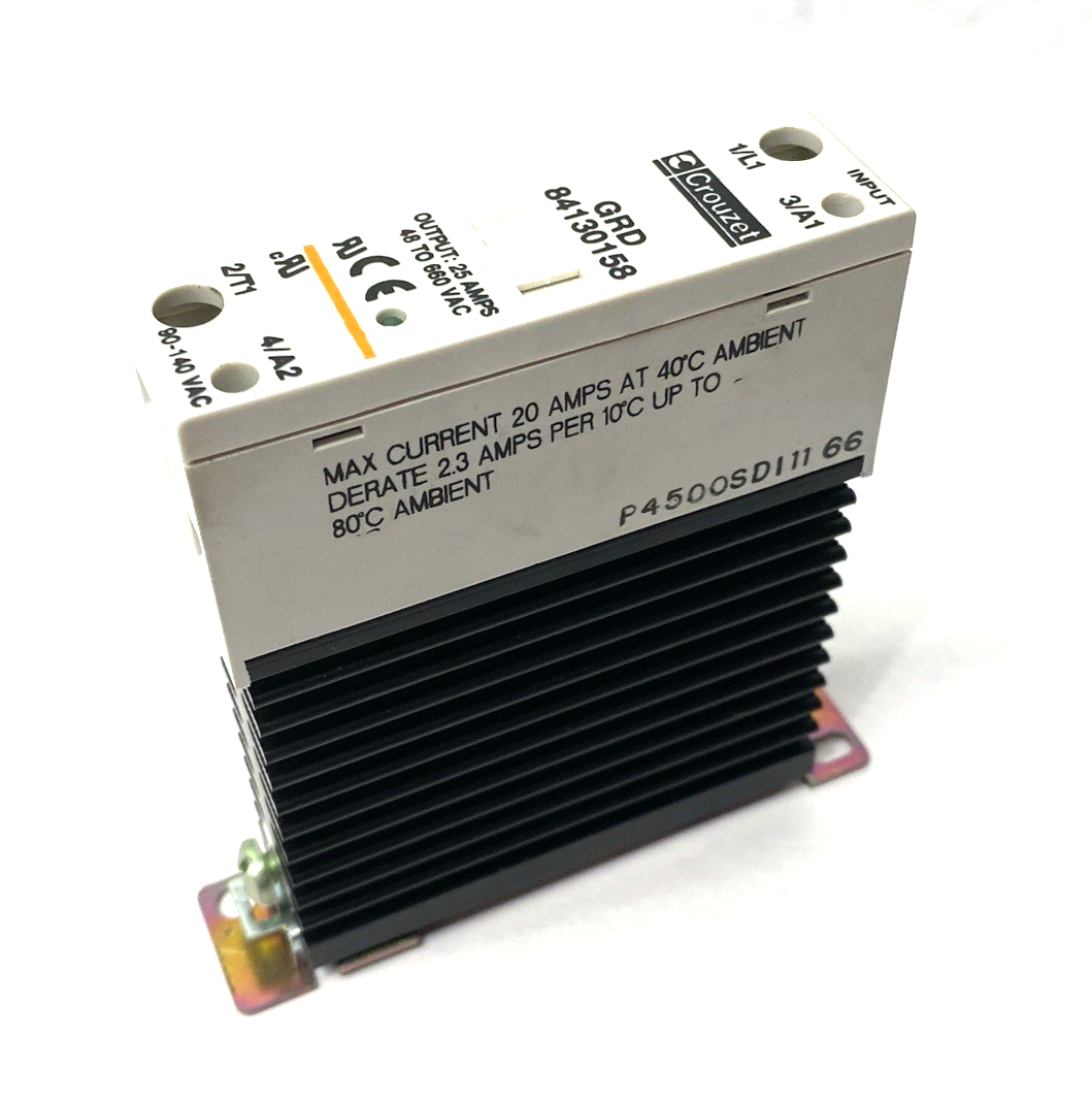 Crouzet GRD 84130158 Solid State Relay SCR Output 22.5mm, DIN Rail Mount - Maverick Industrial Sales
