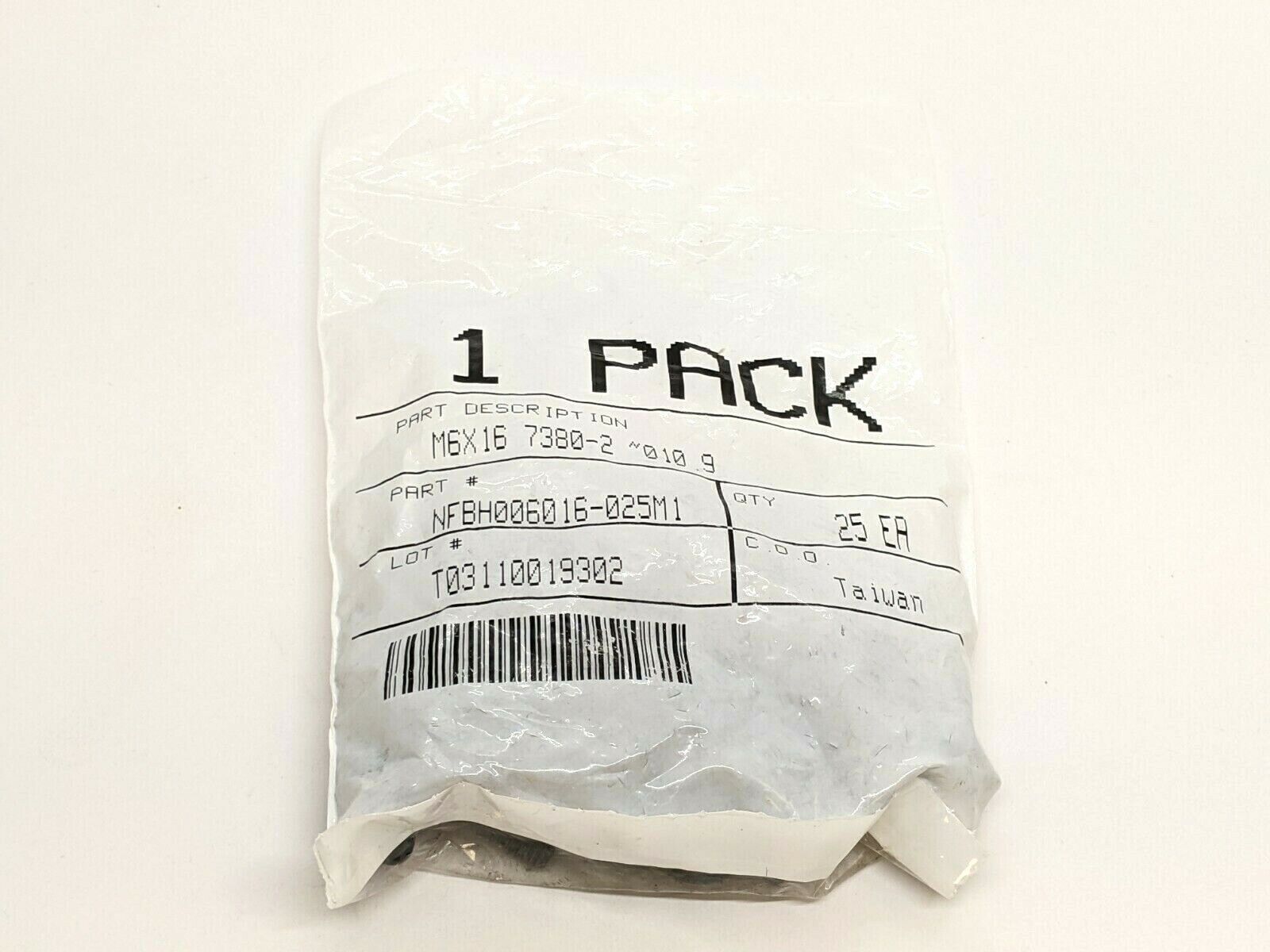 NFBH006016-025M1 M6X16 Hex Socket Button Cap Screw PKG OF 25 - New - Maverick Industrial Sales