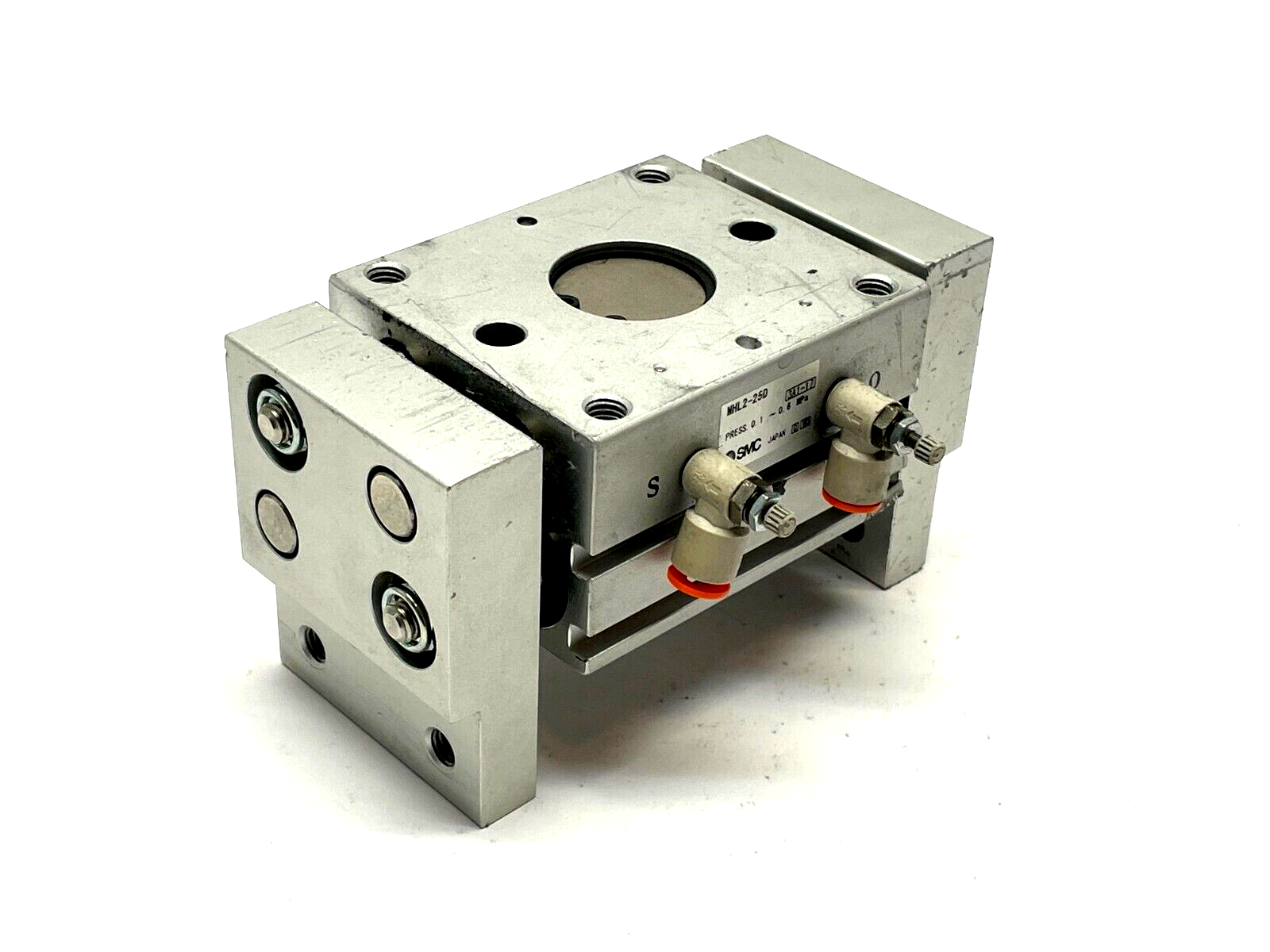 SMC MHL2-25D Parallel Gripper - For parts or not working - Maverick Industrial Sales