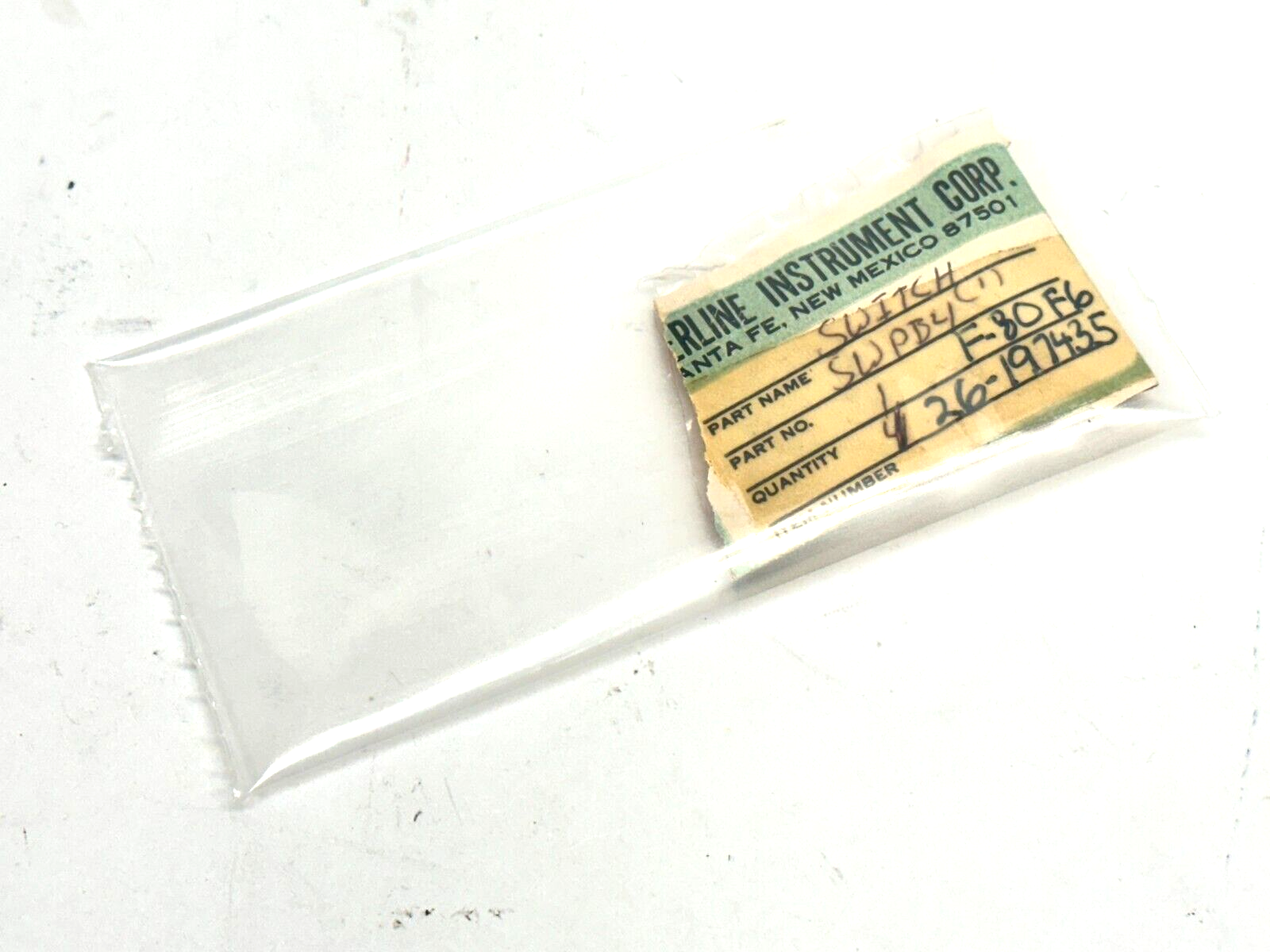 Eberline SWPB4 Pushbutton Switch For Ion Chamber V8532 - Maverick Industrial Sales