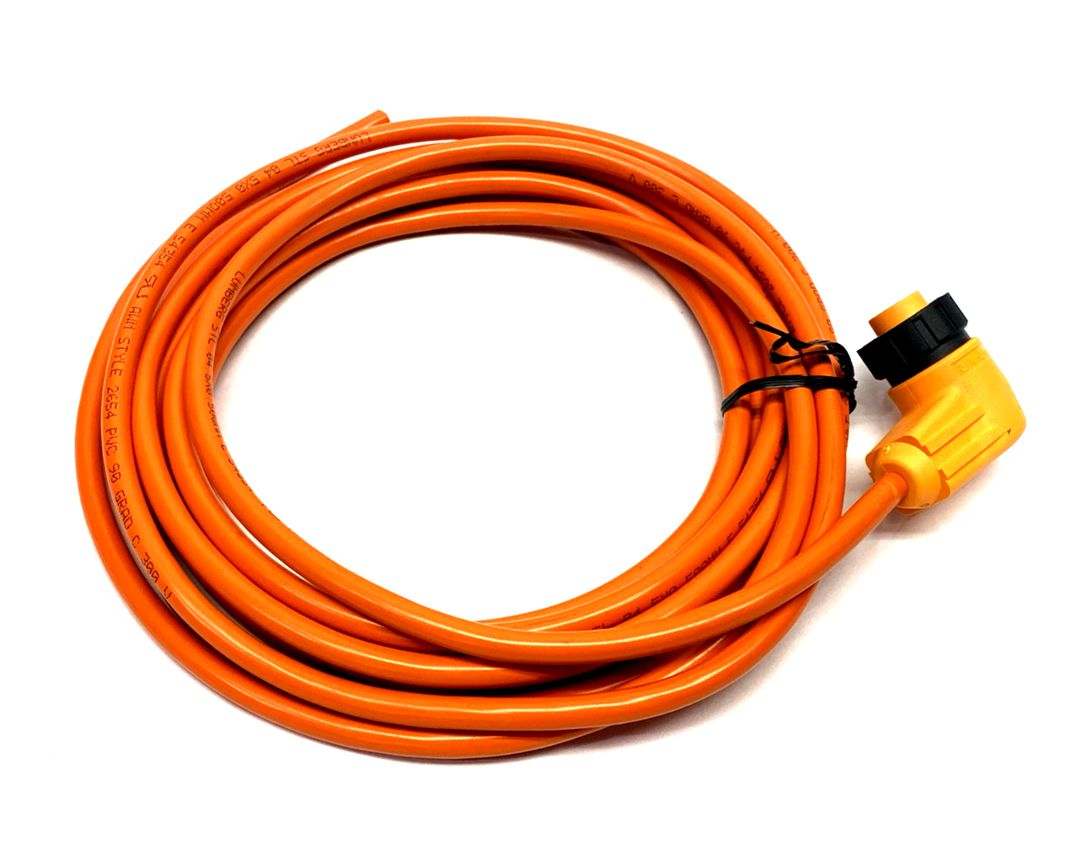 RKW 50-04/5 M, 13765, RKW50-04/5M | Lumberg RKW 50-04/5 M 7/8" Power Cordset Right Angle Female 5-Pin 5m 13765 - New – Open box - Maverick Industrial Sales