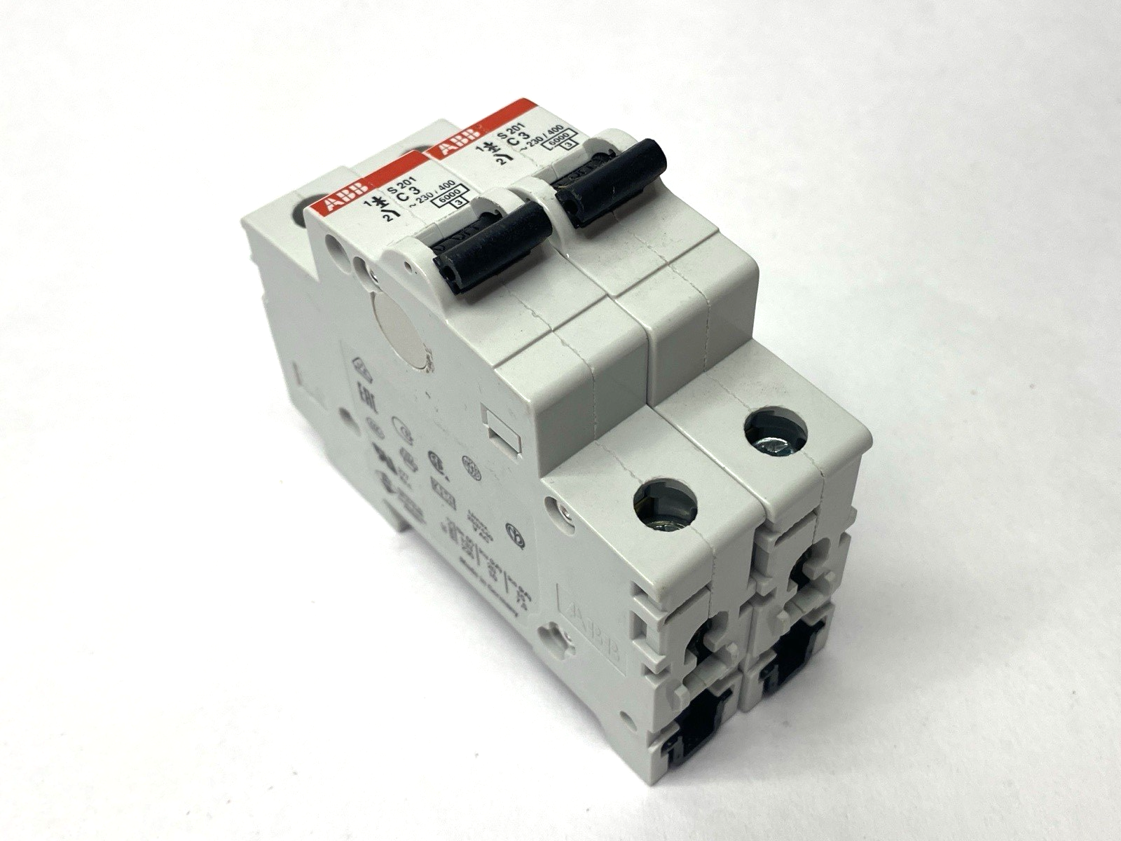 ABB S201-C3 Miniature Circuit Breaker 1-Pole 3A LOT OF 2 - Maverick Industrial Sales
