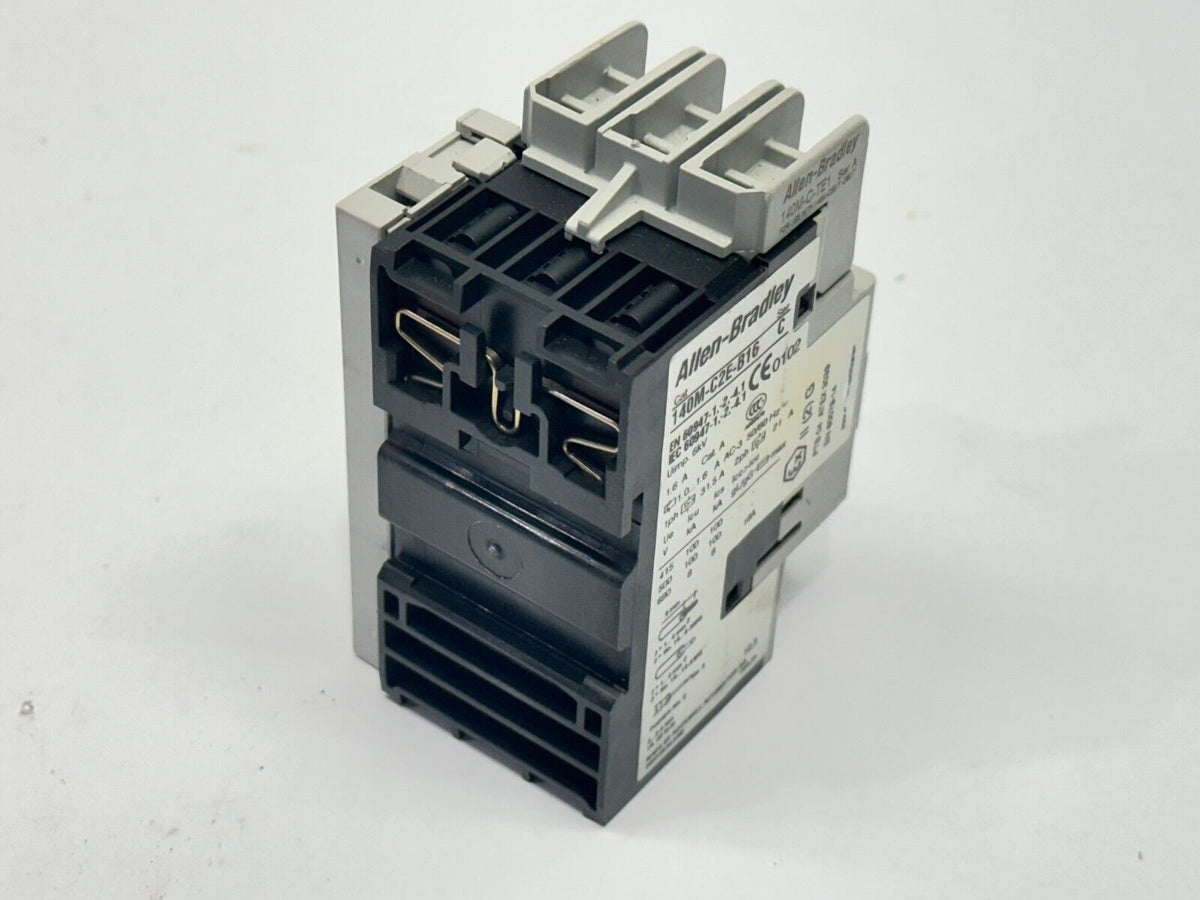 140M-C2E-B16 | Allen Bradley Ser C Circuit Breaker w/ 140M-C-A, 140M-C-TE1 - Used - Maverick Industrial Sales