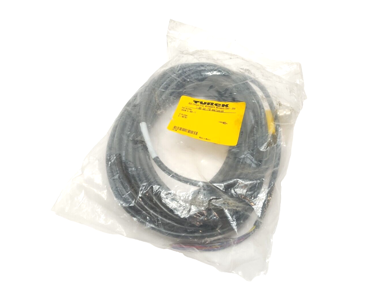 BKWM 14-836-12, U-46791 | Turck BKWM 14-836-12 Connection Cable M16 Angle Female Versafast 12m U-46791 - Used - Maverick Industrial Sales