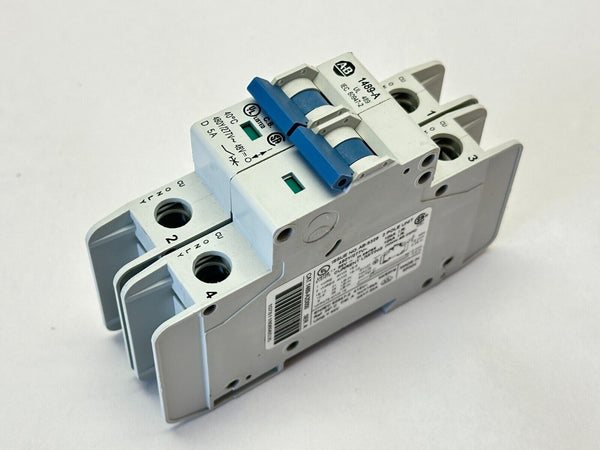 Allen Bradley 1489-A2D050 Ser. A Miniature Circuit Breaker 2-Pole 5A 480Y/277VAC - Maverick Industrial Sales