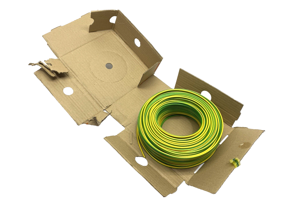 4160500 | Lapp Multi-Standard Hook-Up Wire Green Yellow 1x2.5 14AWG SPOOL OF 100M - New – Open box - Maverick Industrial Sales
