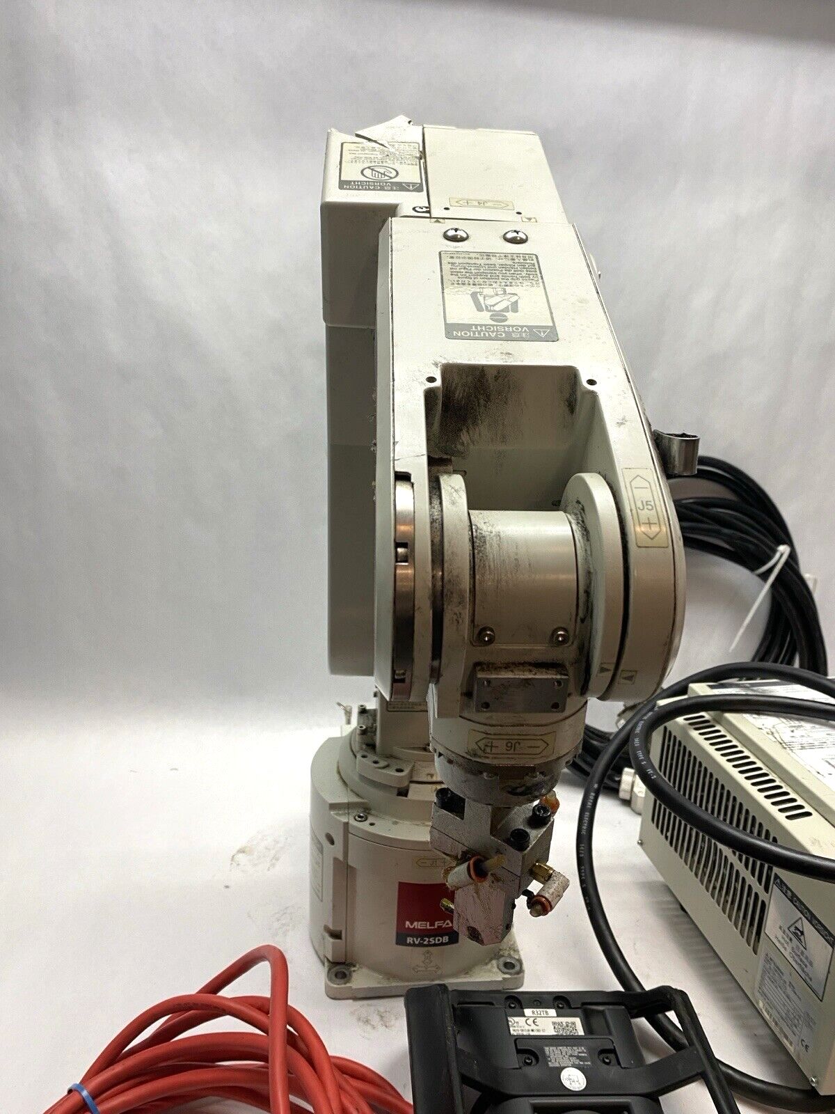 Mitsubishi RV-2SDB-S15 Industrial Robot, Melfa CR1DA-771-S15 Control and R32TB - For parts or not working - Maverick Industrial Sales