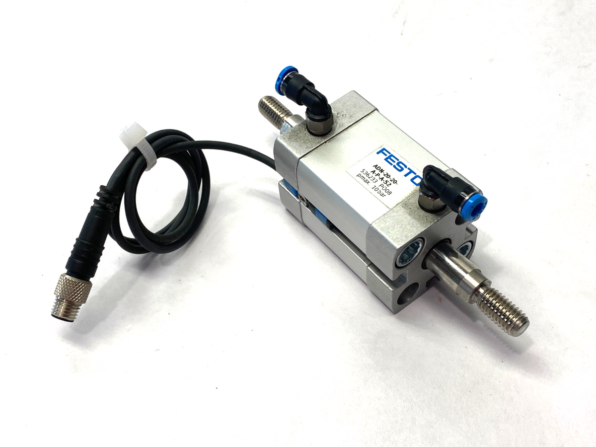 ADN-20-20-A-P-A-52 | Festo Pneumatic Compact Cylinder 20mm Bore 20mm Stroke 536233 - Used - Maverick Industrial Sales