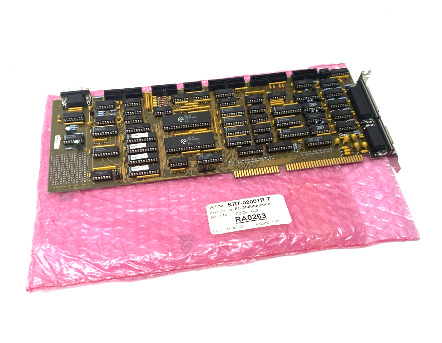 F&K Delvotec KRT-02001R-T Wirebonder PC-Multifunction Board 1142 - Maverick Industrial Sales