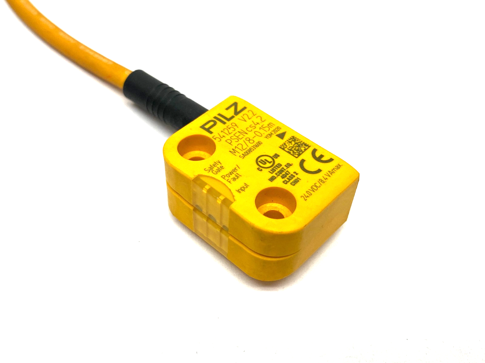 PSEN cs4.2 M12/8-0.15m 1switch, 541259 | Pilz PSEN cs4.2 M12/8-0.15m 1switch RFID Safety Switch, 2-Safe SC Outs, 541259 - New – Open box - Maverick Industrial Sales