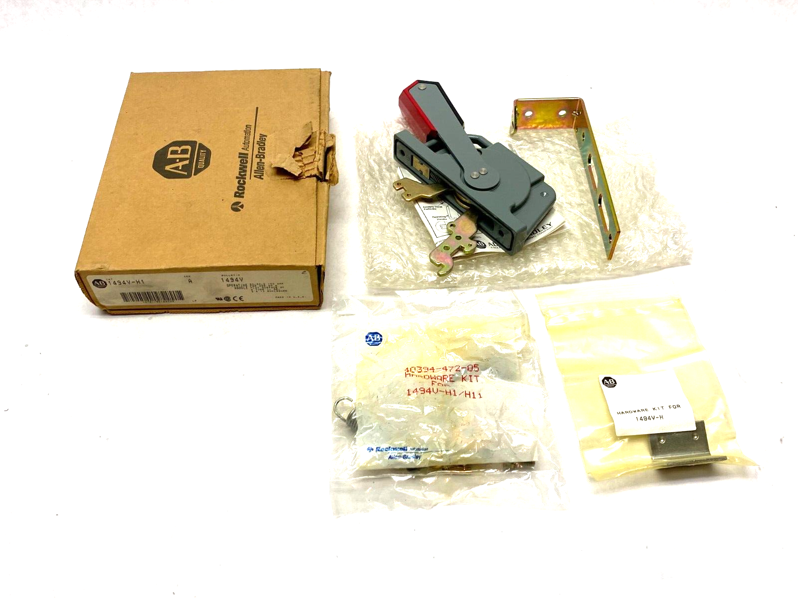 Allen Bradley 1494V-H1 Ser. A Operating Disconnect Handle Metal Gray - Maverick Industrial Sales