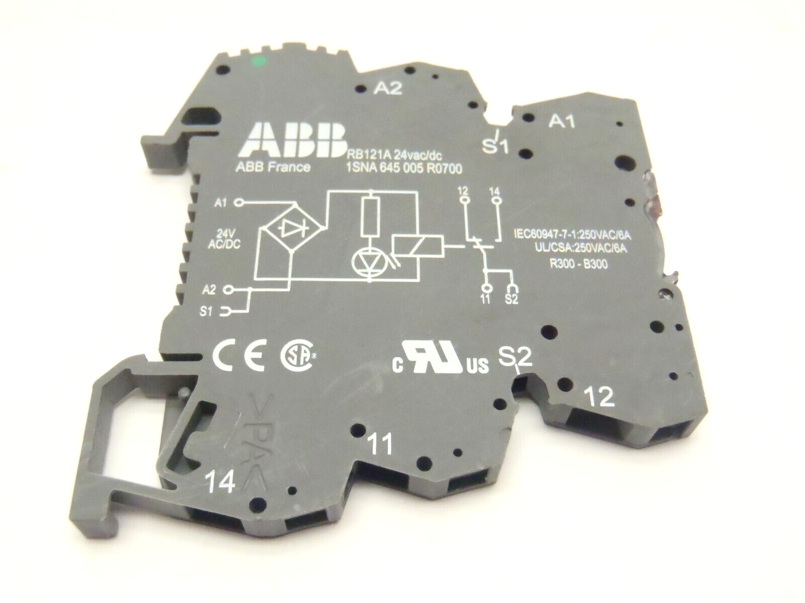 ABB RB121A 1SNA 645 005 R0700 24VAC/DC Relay - Maverick Industrial Sales