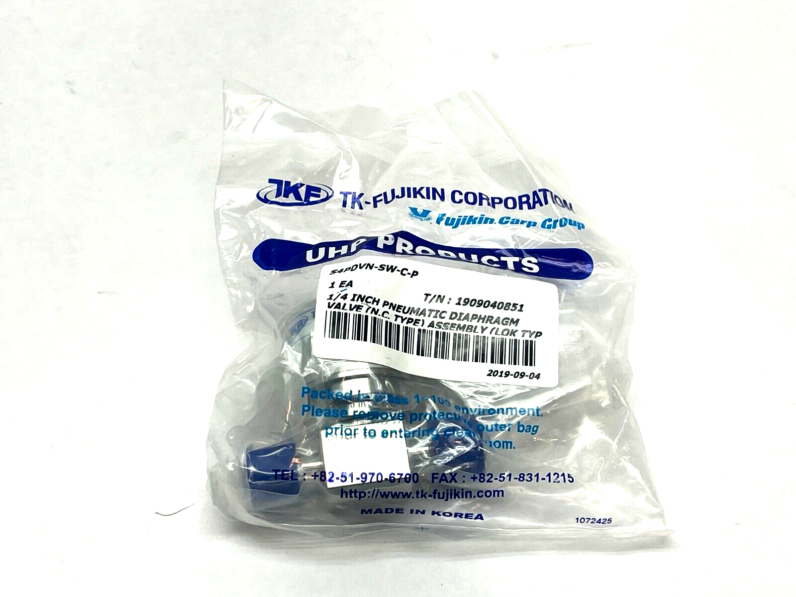 S4PDVN-SW-C-P | TKF Pneumatic Valve 1/4" - New - Maverick Industrial Sales