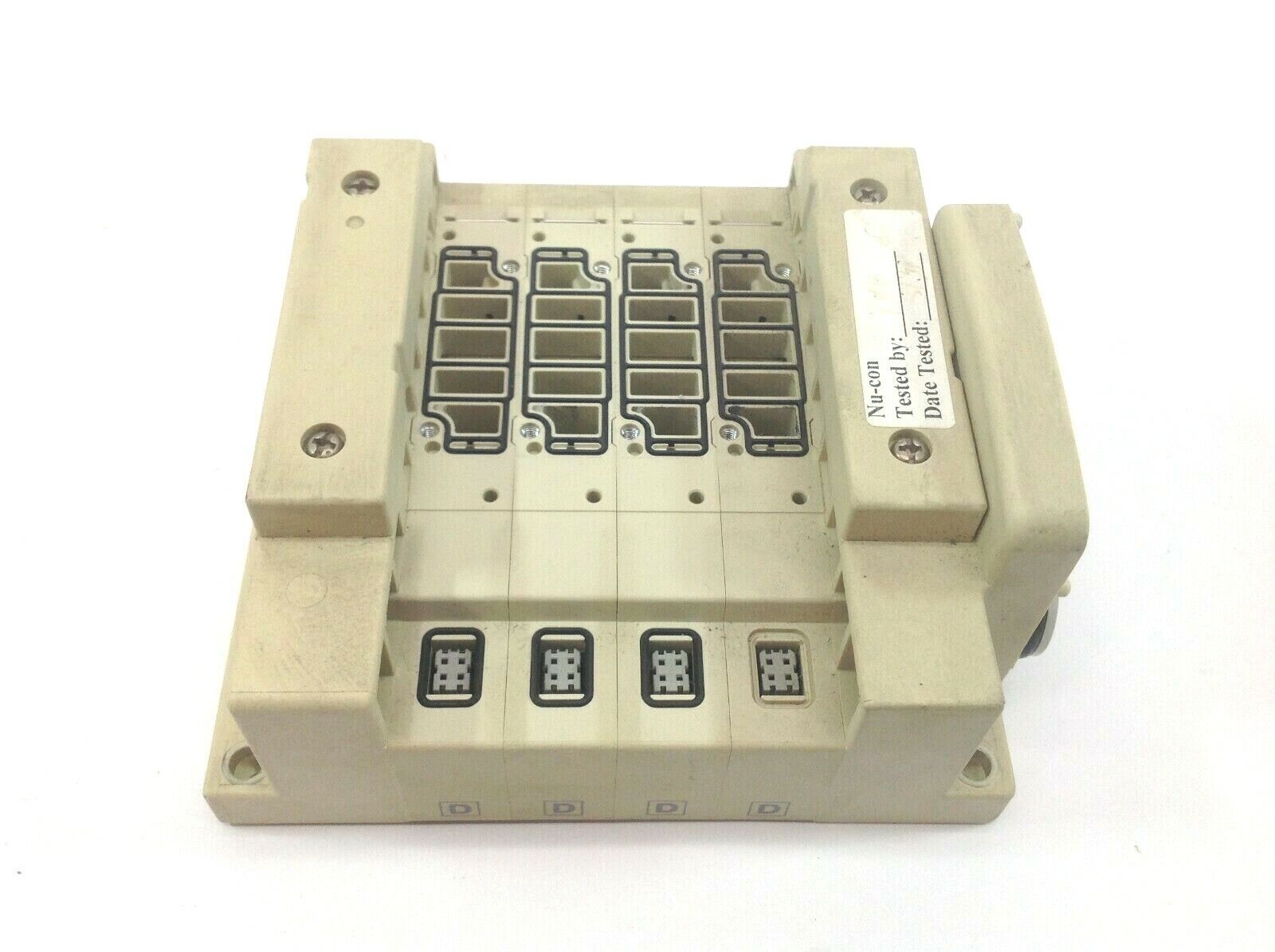 Nu-Con Automation Pneumatic 4 Port Valve Manifold - Used - Maverick Industrial Sales
